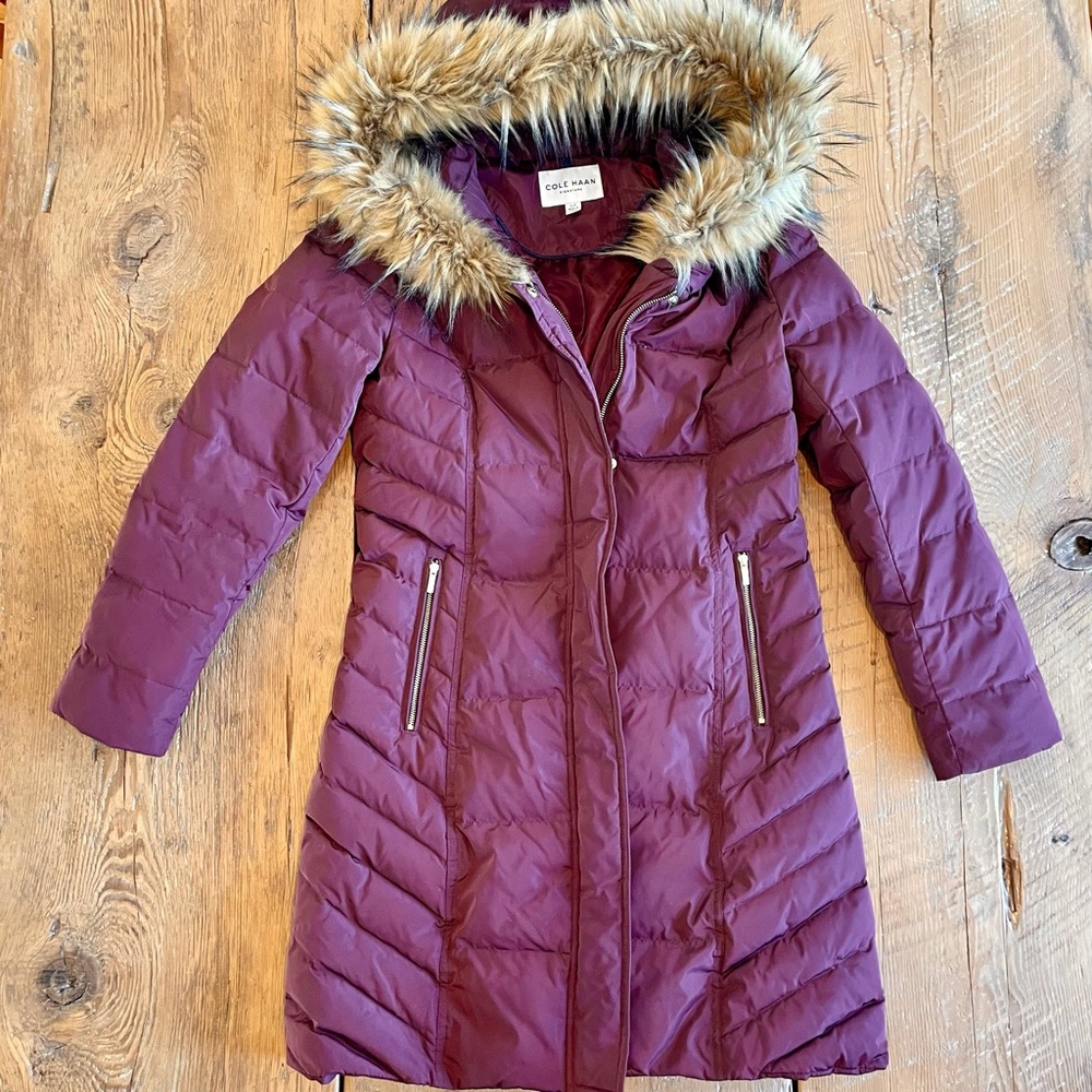 COLE HAAN Merlot Puffer Coat